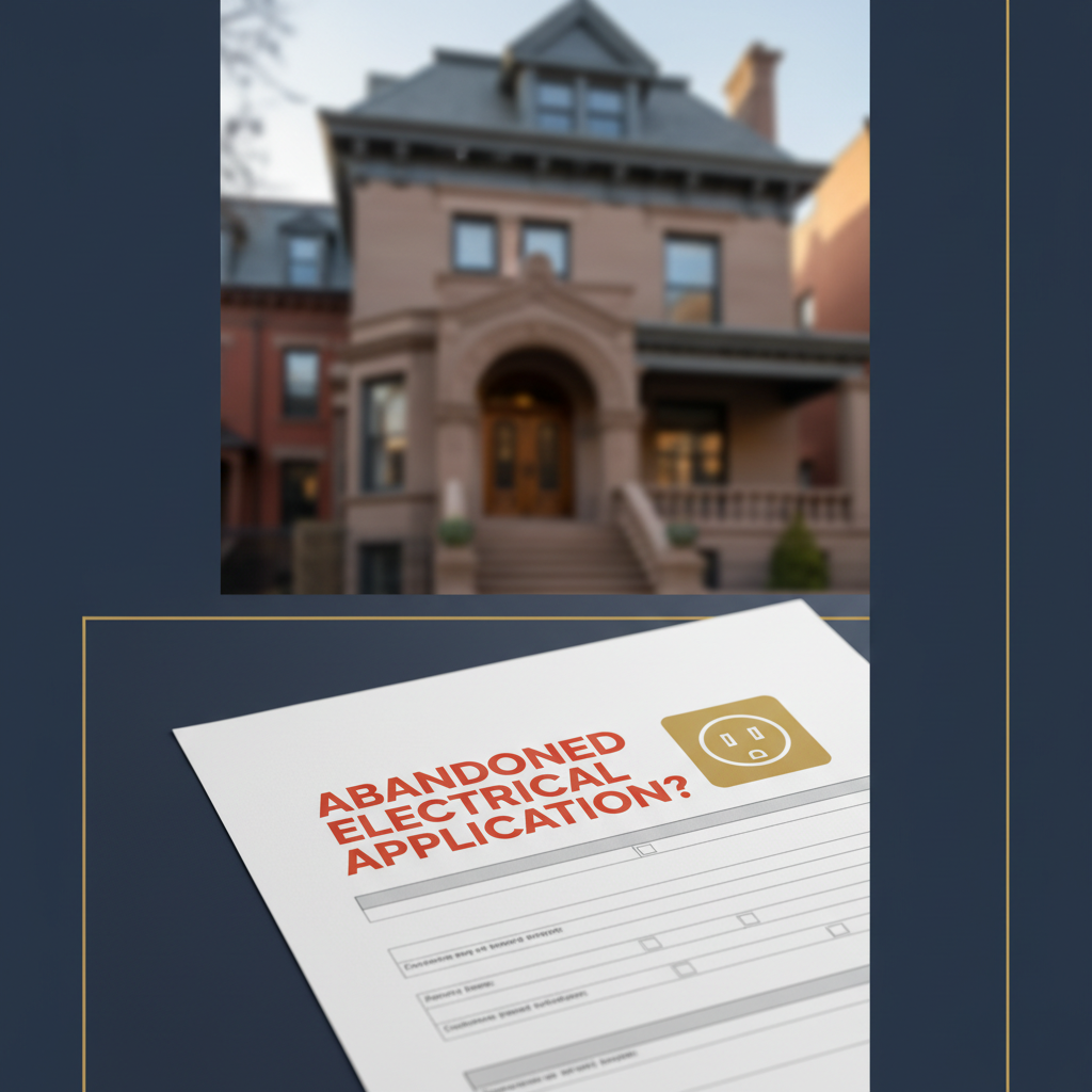 Why Your NYC Title Search Shows an "Abandoned" Electrical Application — and What to Do